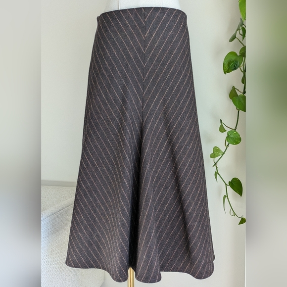 Calypso Christiane Celle Pinstripe Midi Skirt - Picture 7 of 9
